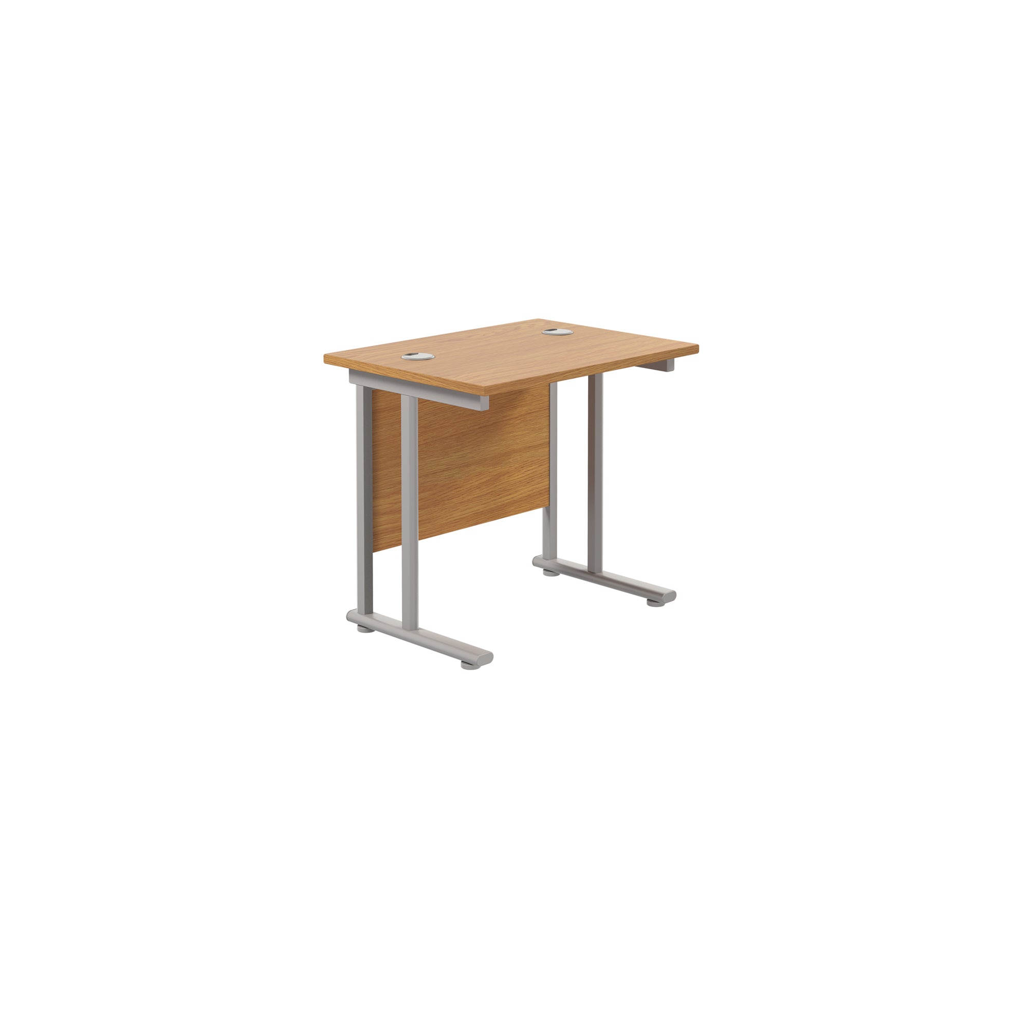 Twin Upright Straight 800mm Slim Desk