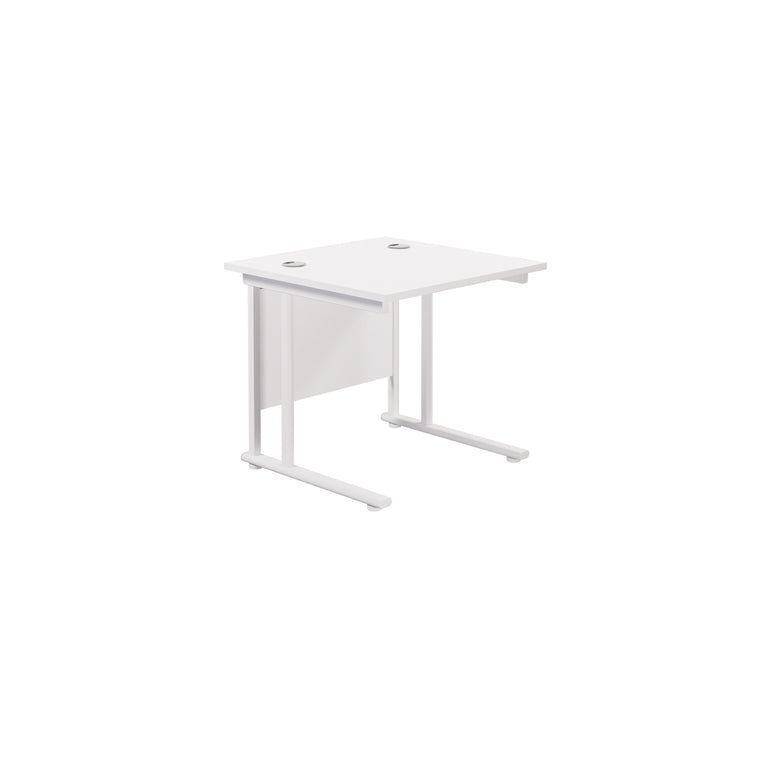 Twin Upright Straight 800mm Desk