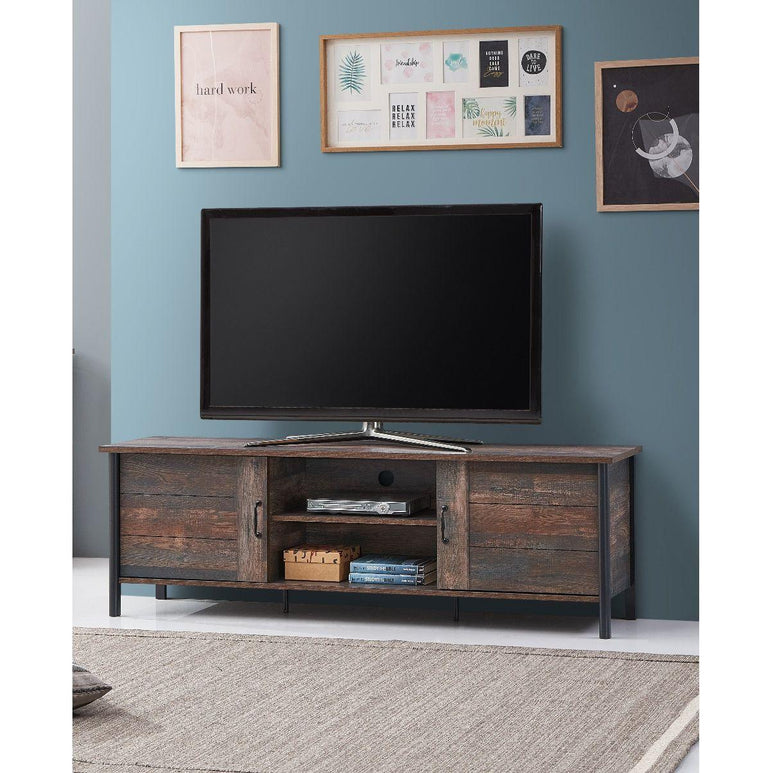 Willow Dark Oak Door TV Stand allhomely