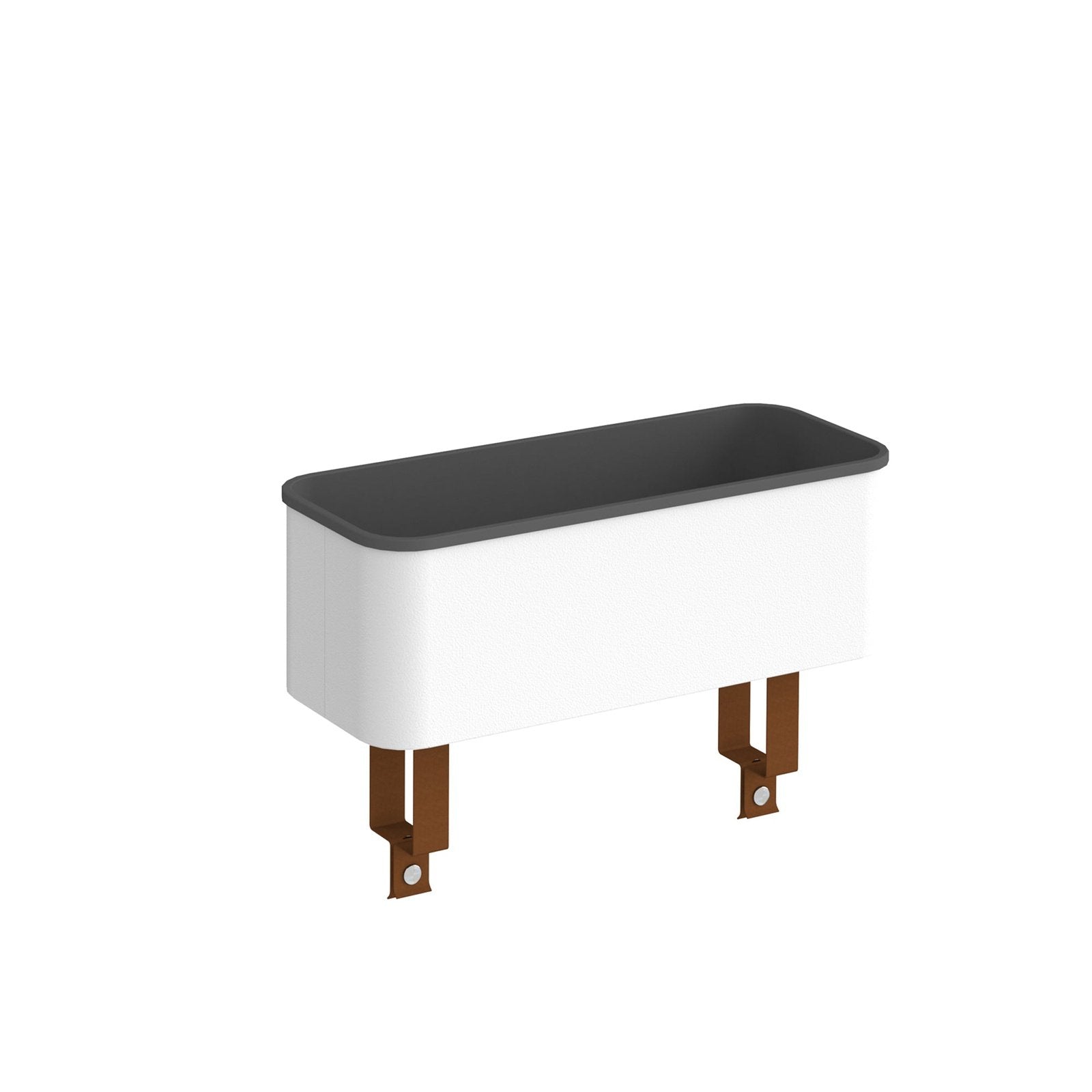 Worktable planter box - white - Office Products Online