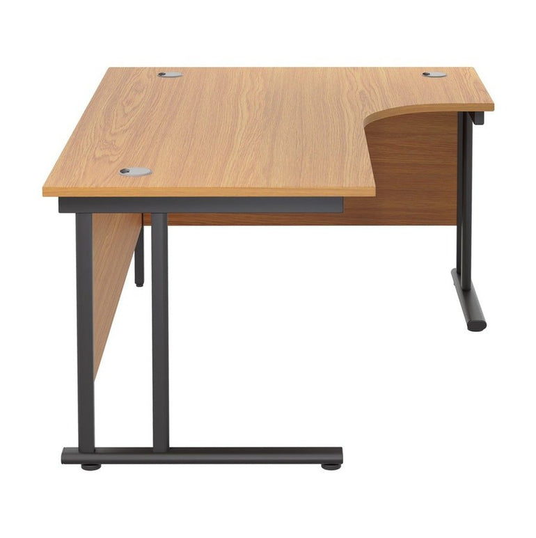 Twin Upright Right Hand 1800mm Crescent Desk