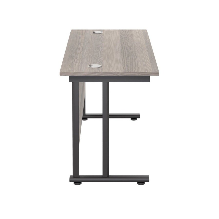 Twin Upright Straight 1800mm Slim Desk