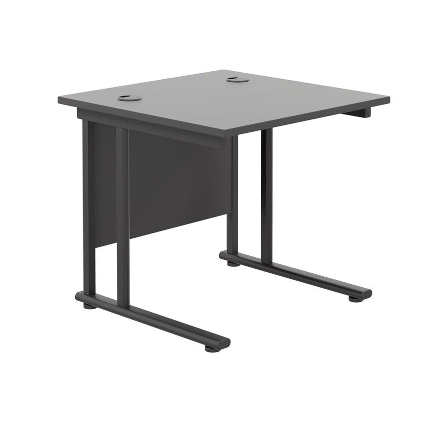 Twin Upright Straight 800mm Desk