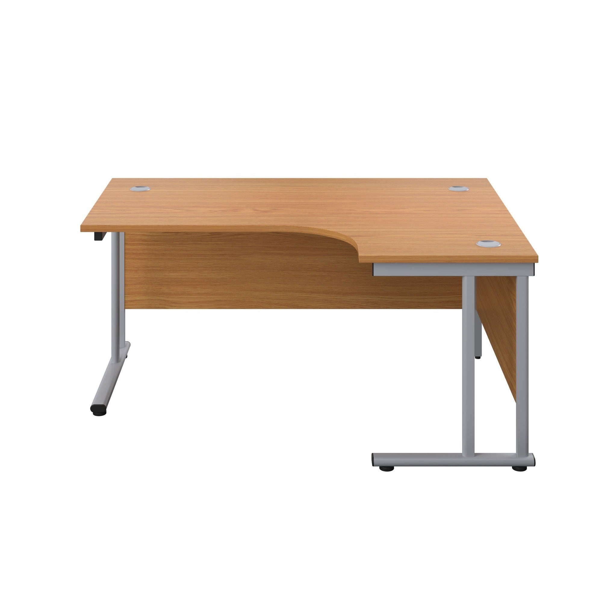 Twin Upright Right Hand 1800mm Crescent Desk