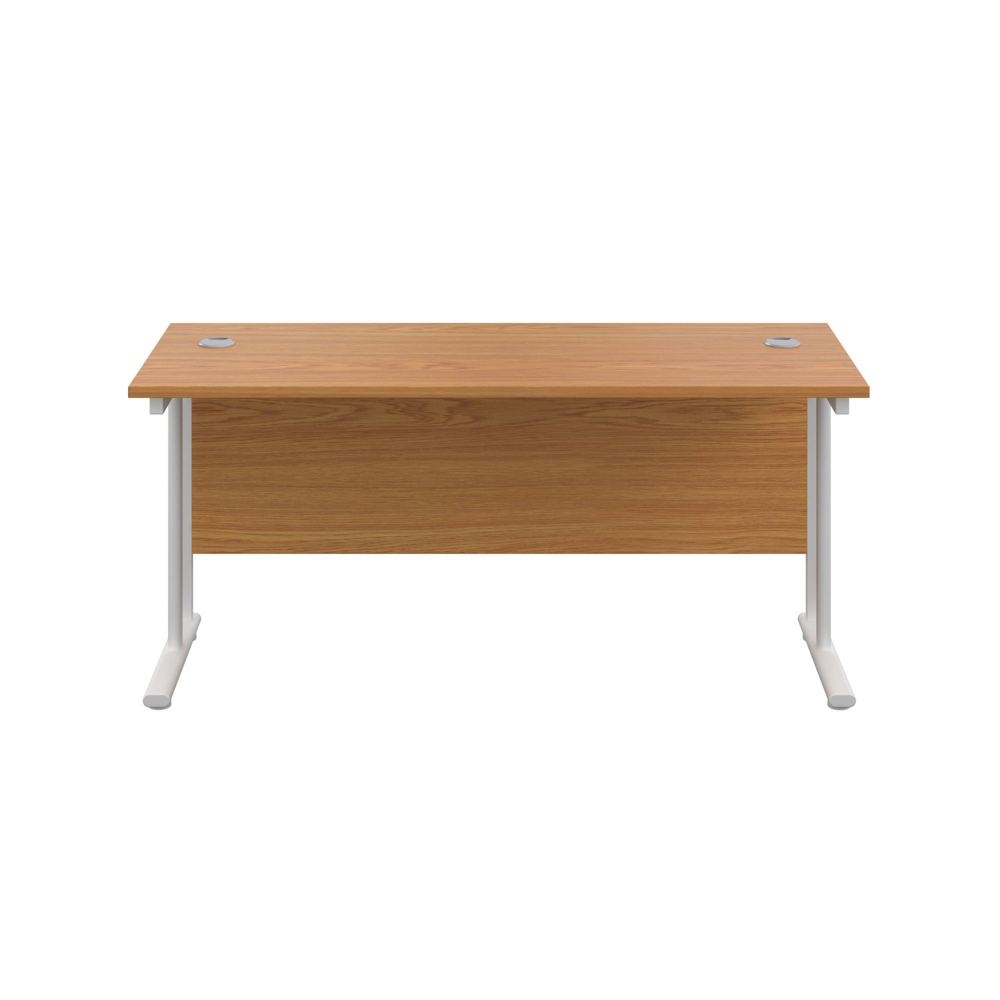 Twin Upright Straight 1800mm Slim Desk