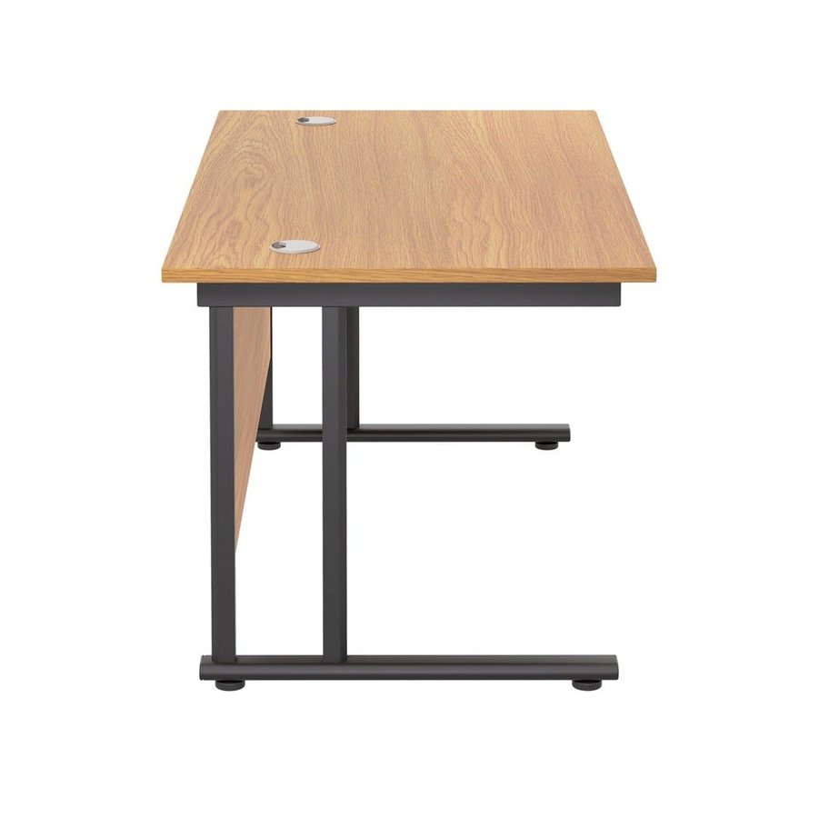 Twin Upright Straight 1200mm Desk