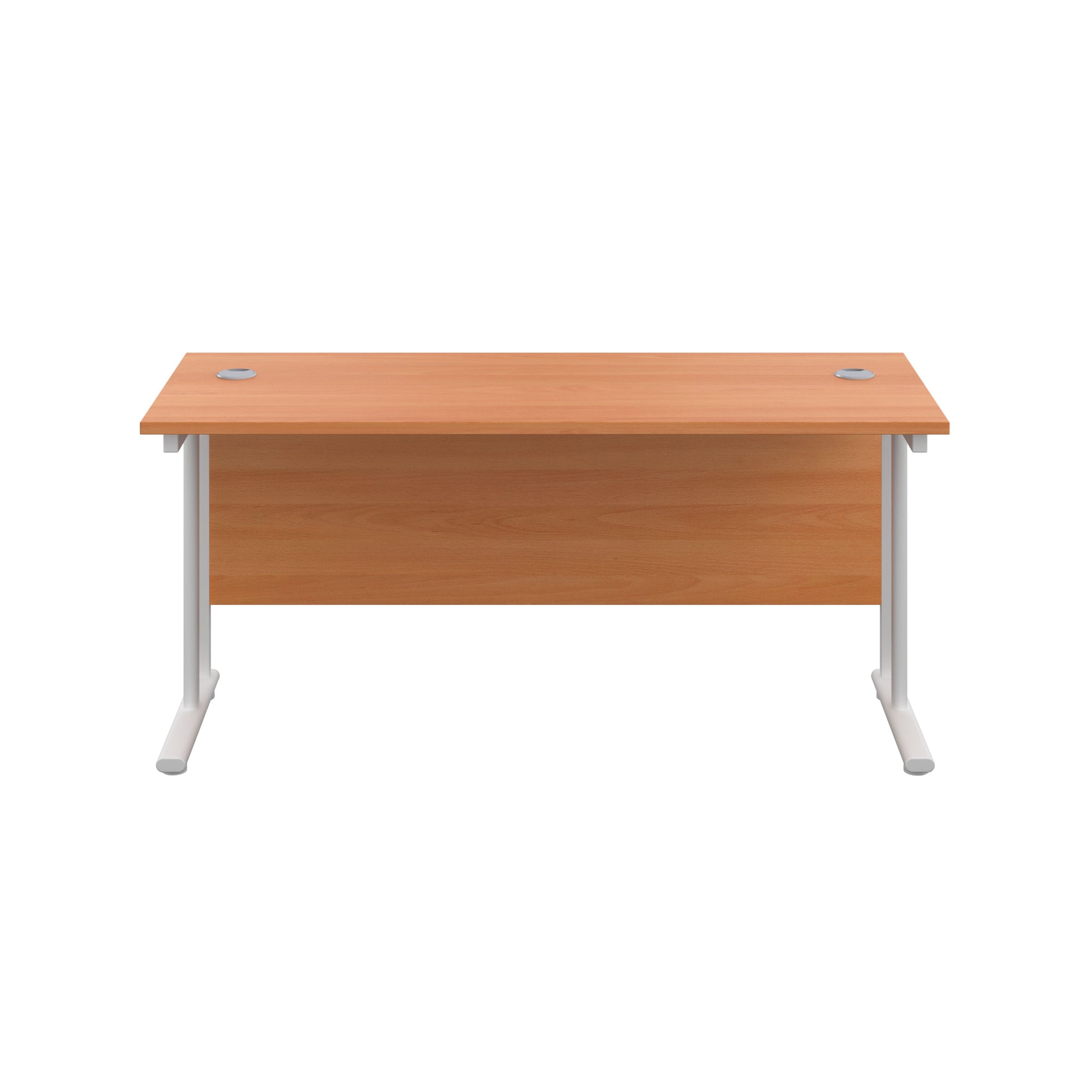 Twin Upright Straight 1800mm Slim Desk