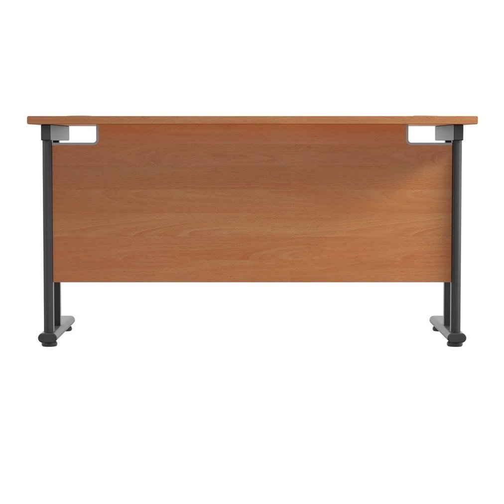 Twin Upright Straight 1800mm Slim Desk