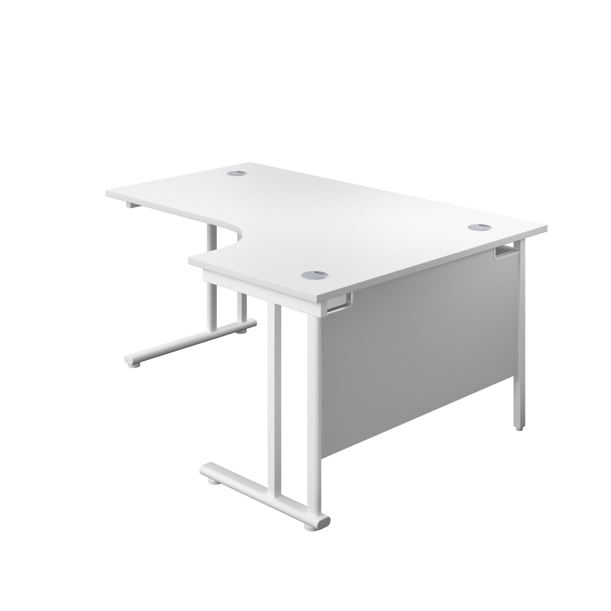 Twin Upright Right Hand 1800mm Crescent Desk