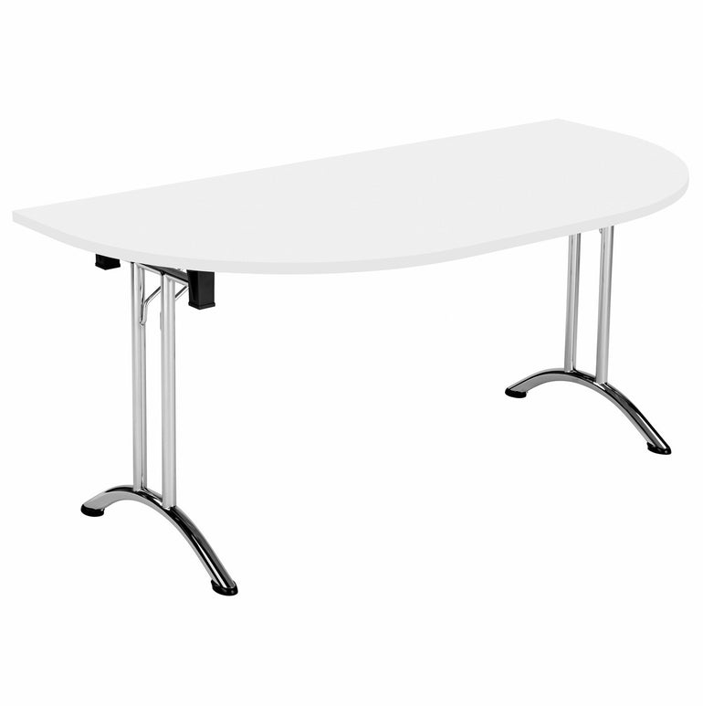 One Union D-End Folding Table