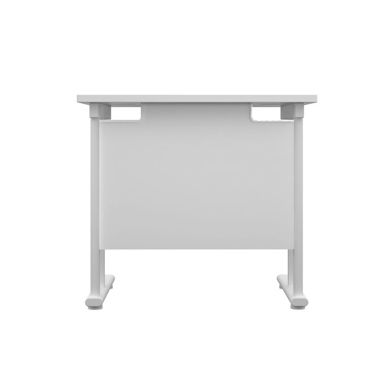 Twin Upright Straight 800mm Slim Desk