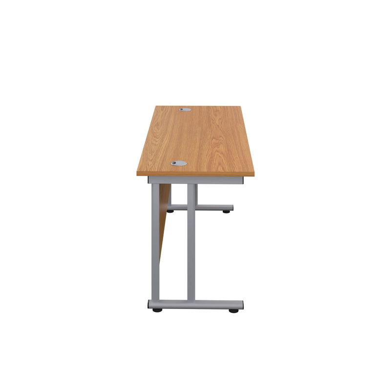 Twin Upright Straight 1200mm Desk