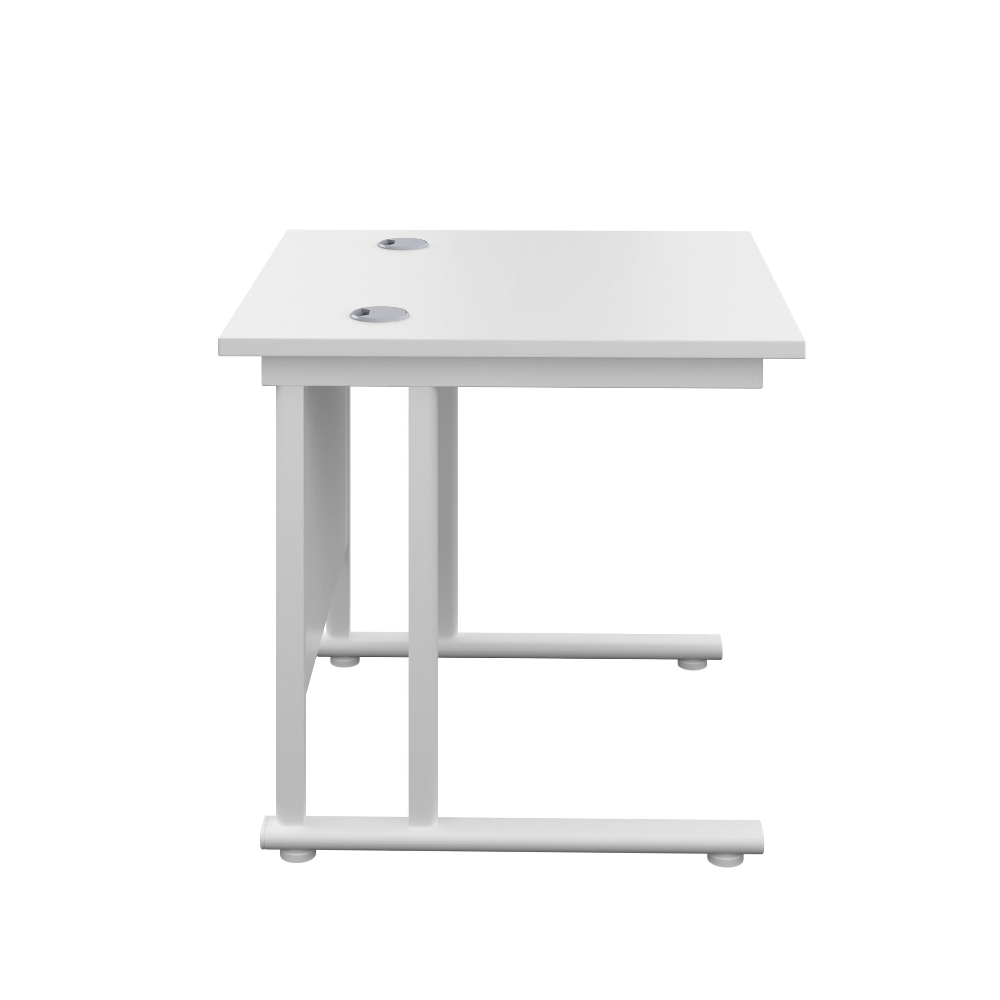 Twin Upright Straight 800mm Desk