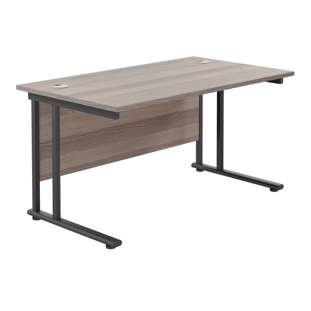 Twin Upright Straight 1200mm Desk