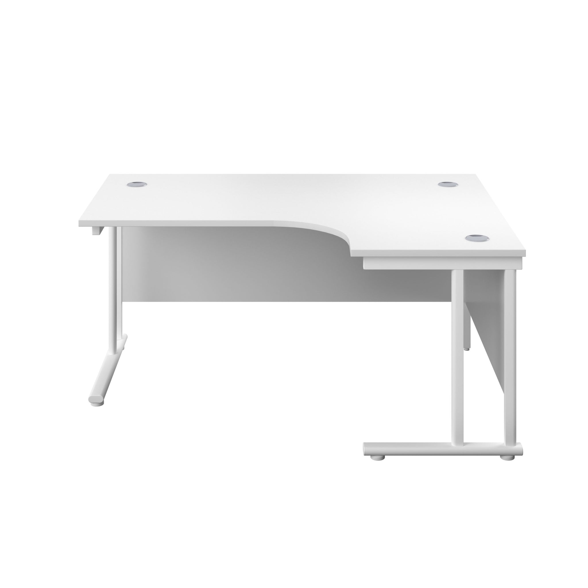 Twin Upright Right Hand 1800mm Crescent Desk