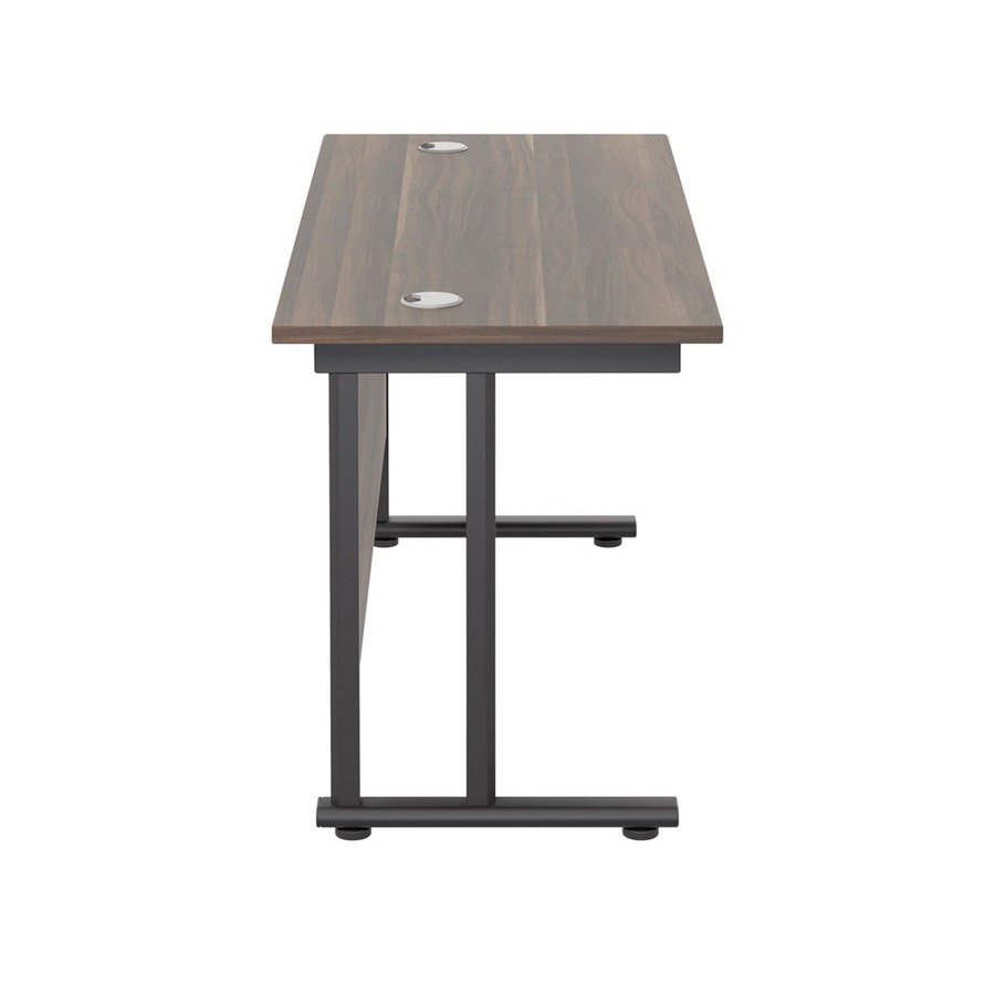 Twin Upright Straight 1800mm Slim Desk