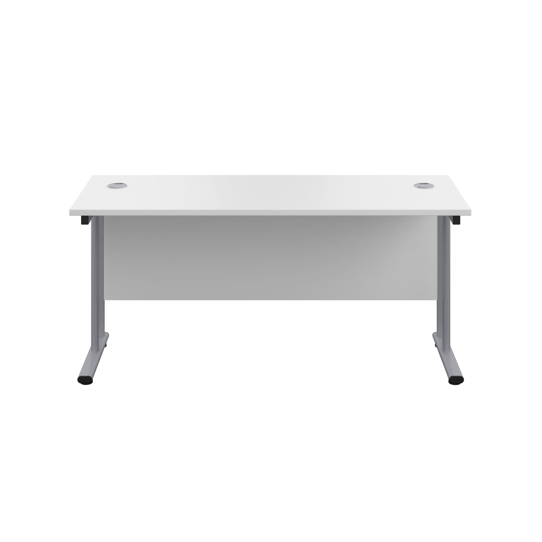 Twin Upright Straight 1800mm Slim Desk