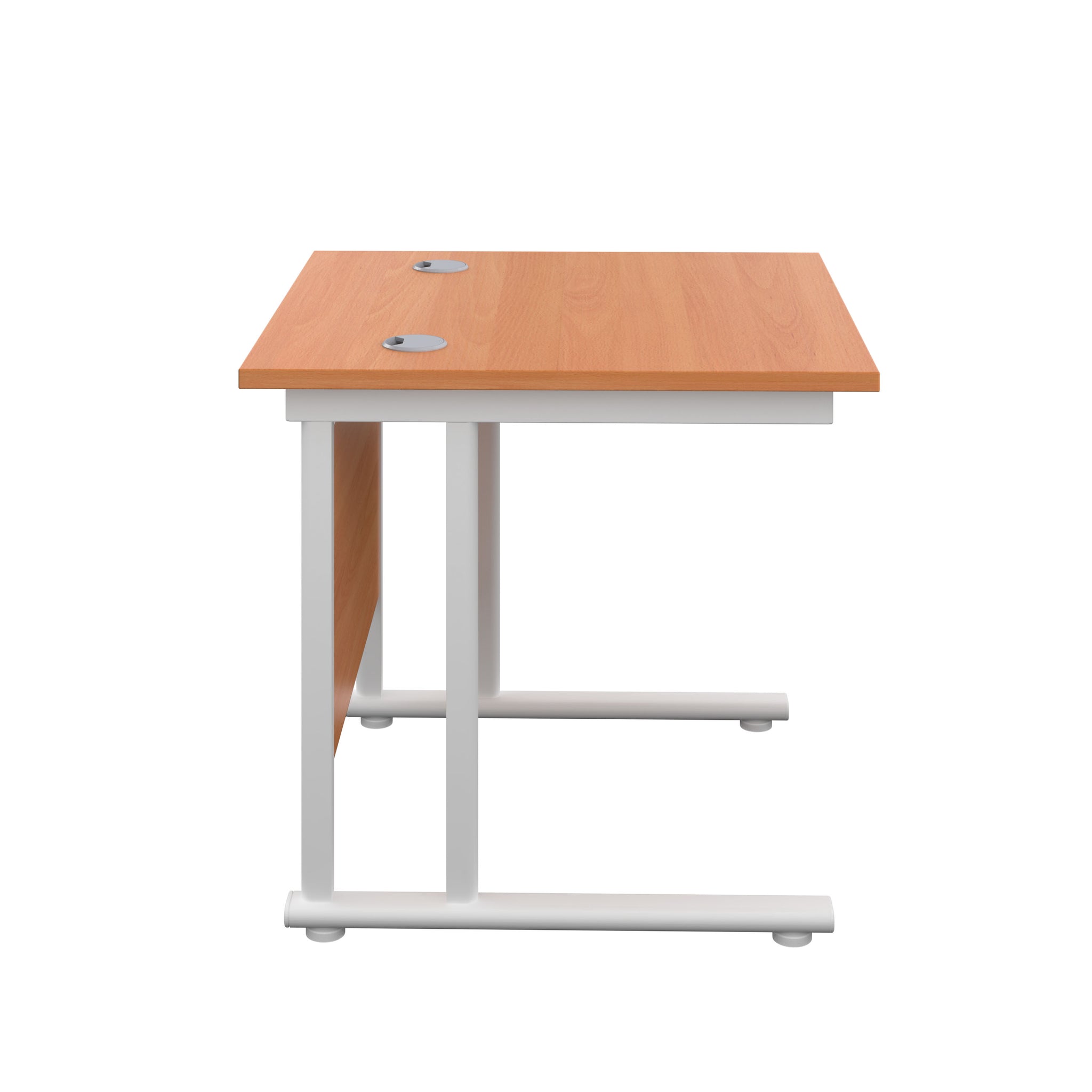 Twin Upright Straight 800mm Desk