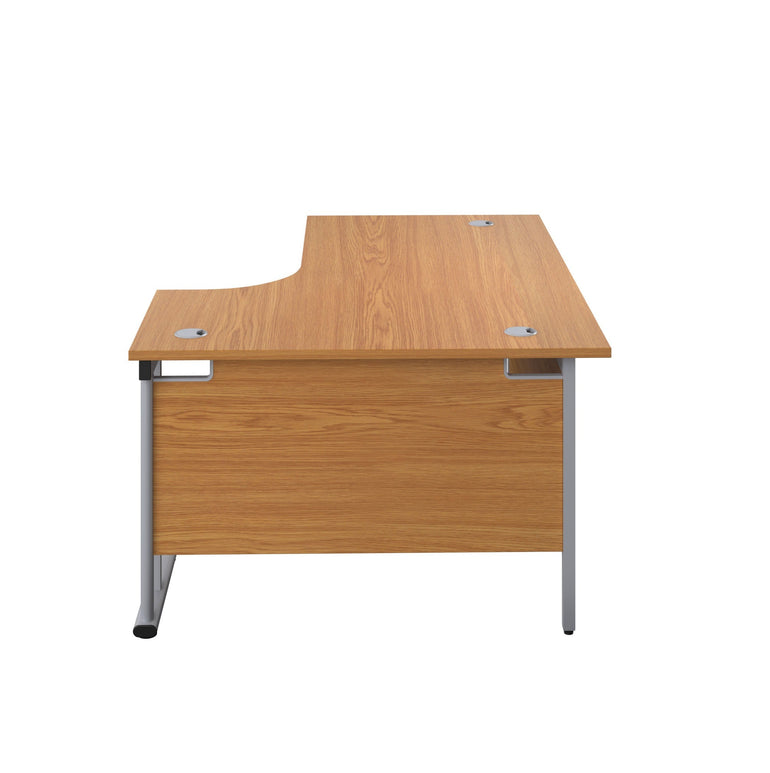 Twin Upright Right Hand 1800mm Crescent Desk