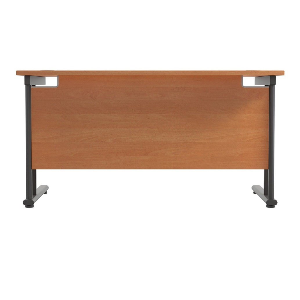 Twin Upright Straight 1200mm Desk