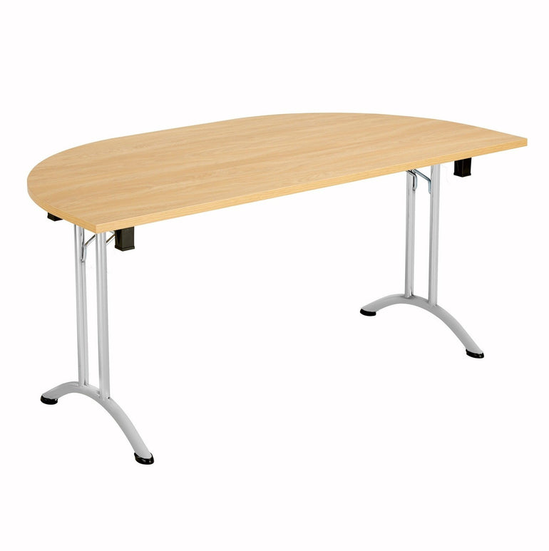 One Union D-End Folding Table