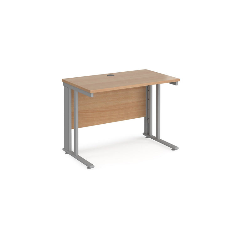 Maestro 25 cable managed leg straight desk 600 deep - Office Products Online