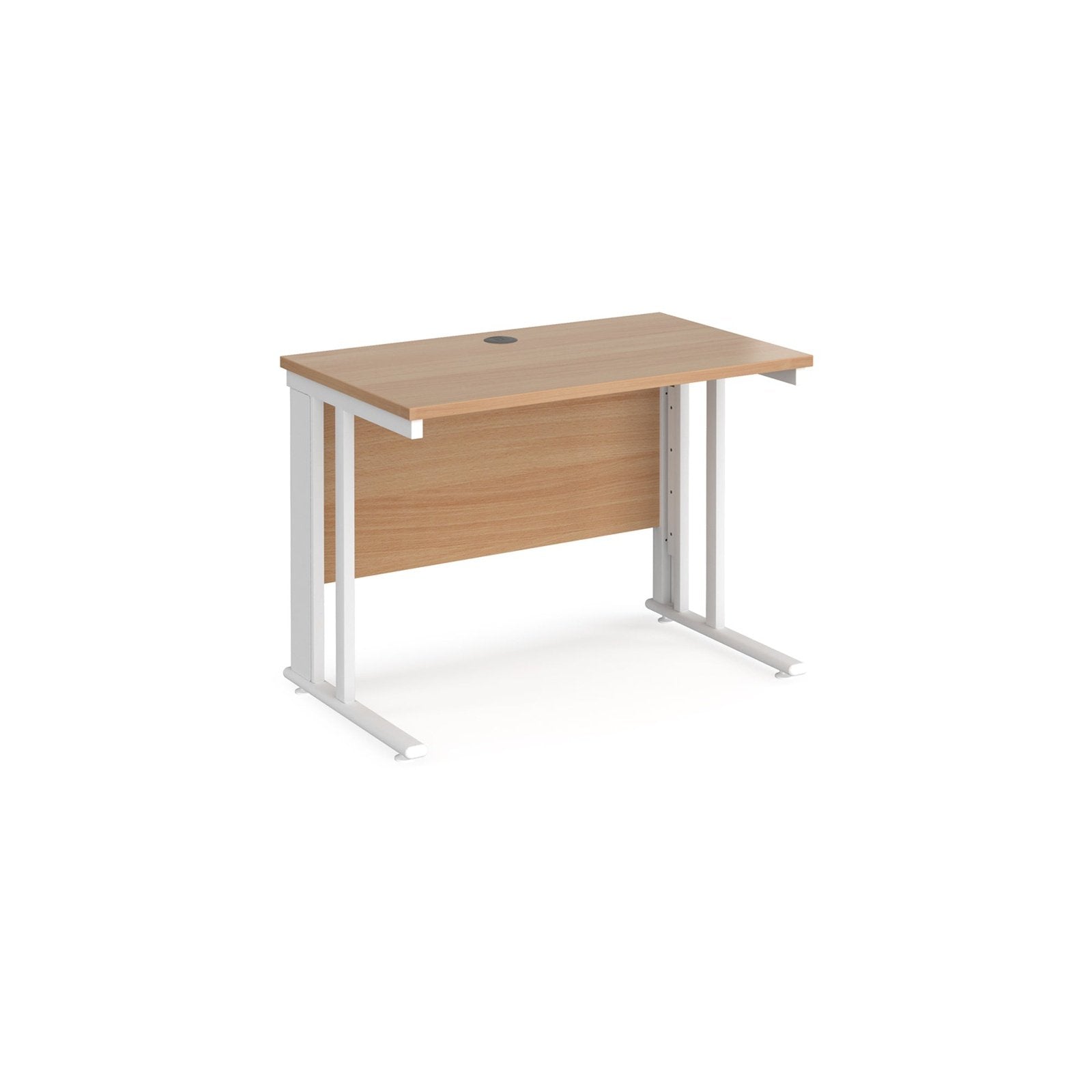 Maestro 25 cable managed leg straight desk 600 deep - Office Products Online